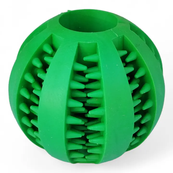 Игрушка резиновая, мяч литой, трикси, 7см