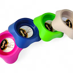 Миска квадрат №1, одинарная, пластик, 13,5х11,5х4 см