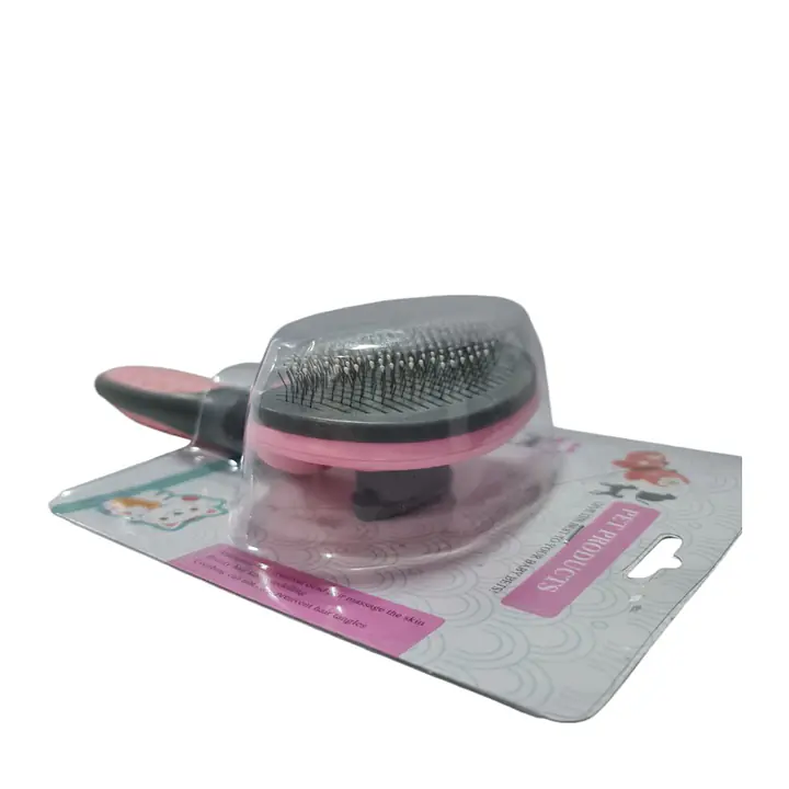 Пуходерка, 11х22 см, с прорезиненой ручкой, с кнопкой