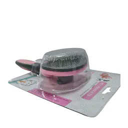 Пуходерка, 11х22 см, с прорезиненой ручкой, с кнопкой