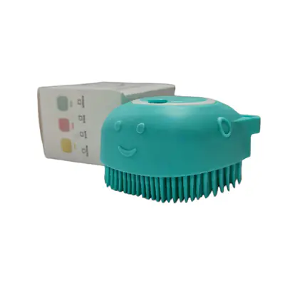 Массажная щетка, силикон, с диспенсером для шампуня основное изображение