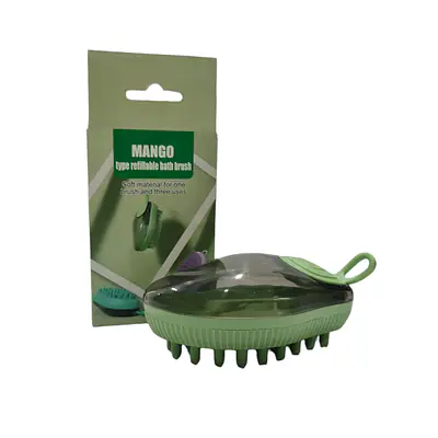 Массажная щетка, MANGO, с диспенсером для шампуня основное изображение