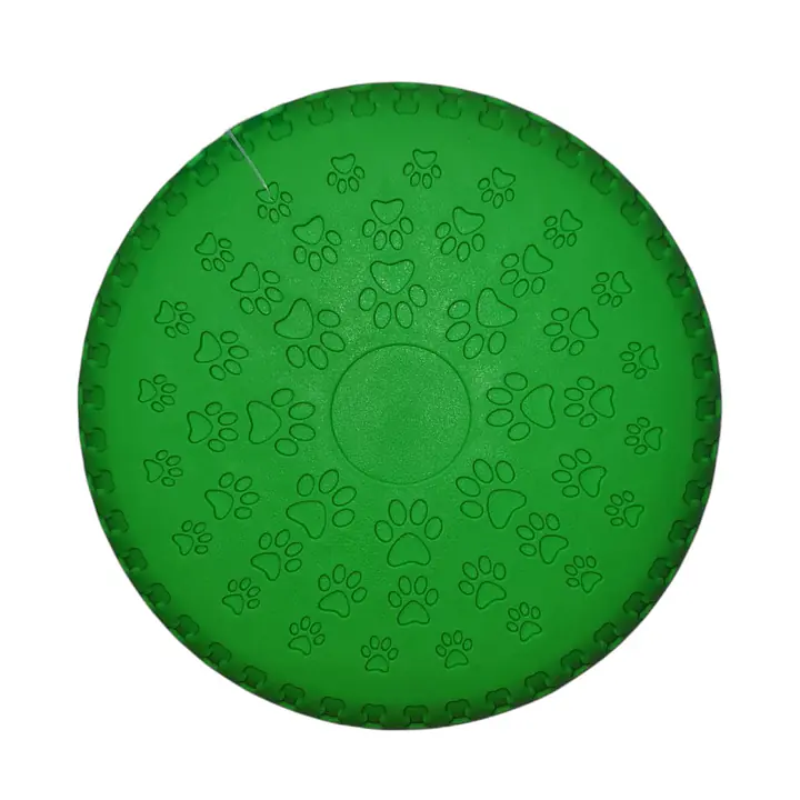 Летающая тарелка, резиновая D=23 см, 220 г, разные цвета - Цвет: #228C22