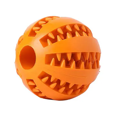 Игрушка резиновая, мяч литой, трикси, 7см основное изображение