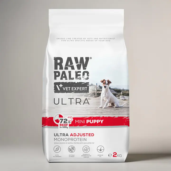 Vet Expert, Puppy, с говядиной, сладким картофелем, картофелем и морковью - Вес Упаковки: 2 кг