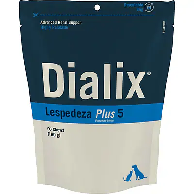 VetNova Dialix Lespedeza Plus 5, с леспедезой, 60 жевательных таблеток для малых пород основное изображение