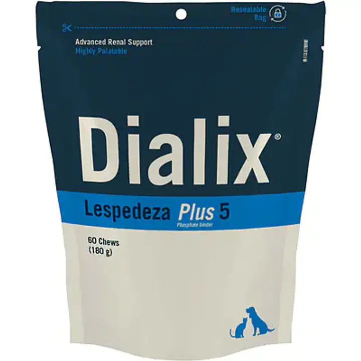 VetNova Dialix Lespedeza Plus 5, с леспедезой, 60 жевательных таблеток для малых пород - Master