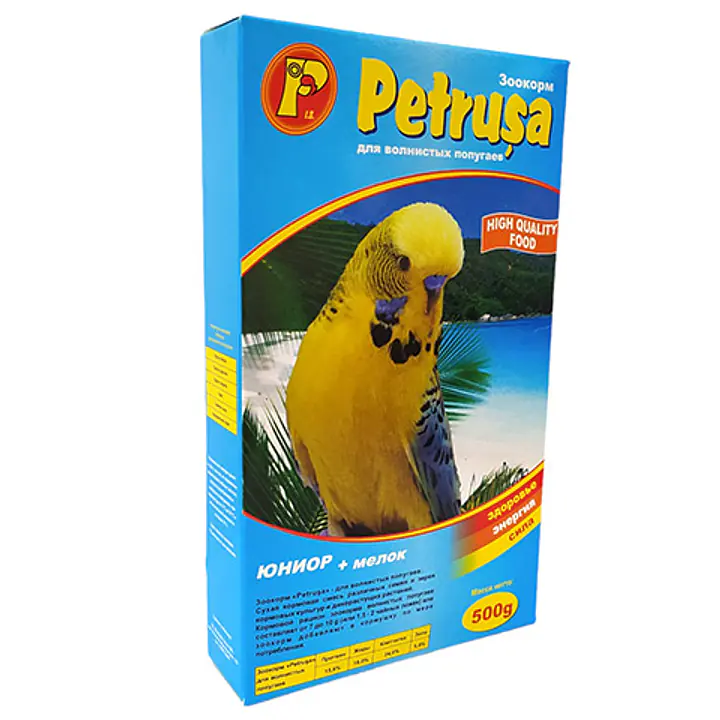 Корм для волнистых попугаев, "Юниор + мелок", 500г - Master