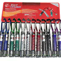 Лазерная указка с фонариком, разные цвета