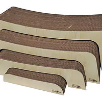Когтеточка картонная, с боковиной MDF