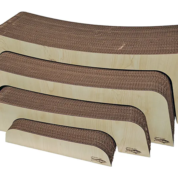 Когтеточка картонная, с боковиной MDF