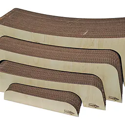 Когтеточка картонная, с боковиной MDF