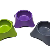 Миска пласт  14,5х14,5х5 см, 300 мл, разные цвета