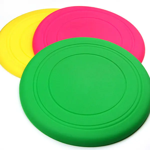 Летающая тарелка, резиновая, D=18 cm, разные цвета