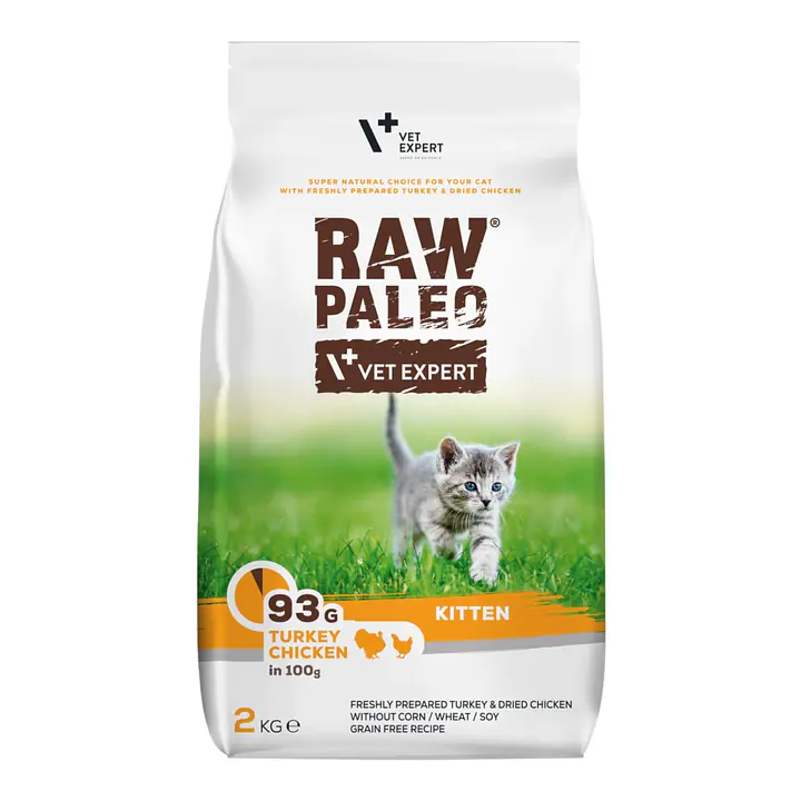 Vet Expert RAW PALEO Dry Food Kitten - Вес Упаковки: 2 кг