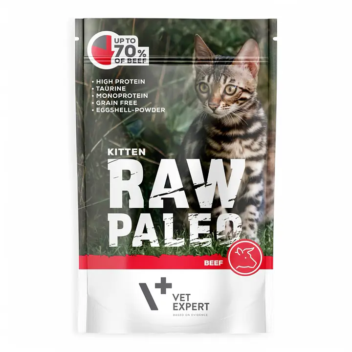 Vet Expert RAW PALEO Kitten BEEF - Вес Упаковки: 100 г, Вес Упаковки: 100 г