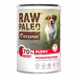 Vet Expert RAW PALEO Puppy BEEF - Вес Упаковки: 400 г, Вес Упаковки: 400 г