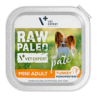 Vet Expert RAW PALEO PATÉ MINI ADULT TURKEY - Вес Упаковки: 150 г, Вес Упаковки: 150 г