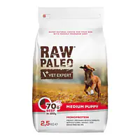 Vet Expert RAW PALEO MEDIUM PUPPY BEEF - Вес Упаковки: 2,5 кг