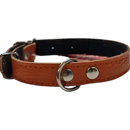 Ошейник кожаный - Цвет: #8B4513