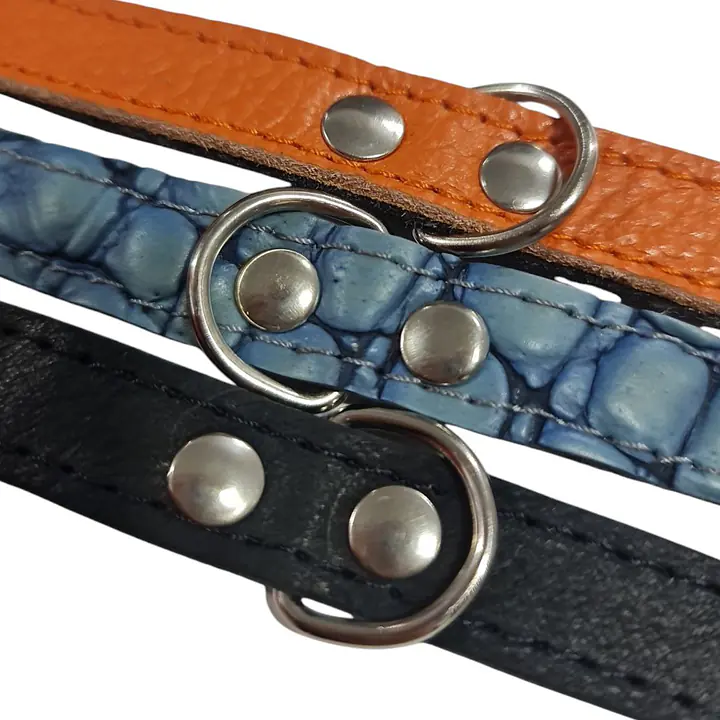 Ошейник кожаный - Цвет: #8B4513