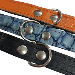 Ошейник кожаный - Цвет: #8B4513