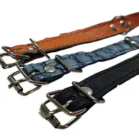 Ошейник кожаный - Цвет: #8B4513