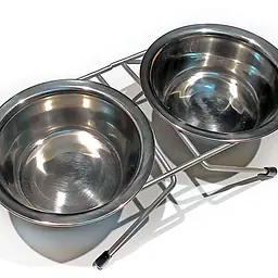 Миски металлические на подставке 2шт 11 см