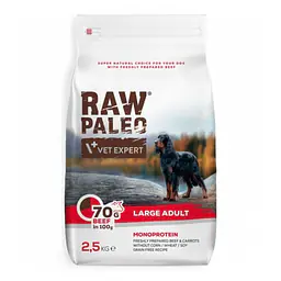 Vet Expert RAW PALEO adult large breed beef - Вес Упаковки: 2,5 кг