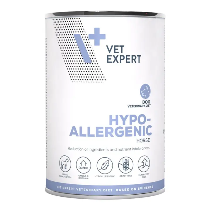 Vet Expert Veterinary Diet HYPOALLERGENIC DOG Carne de cal - Вес Упаковки: 400 г, Вес Упаковки: 400 г