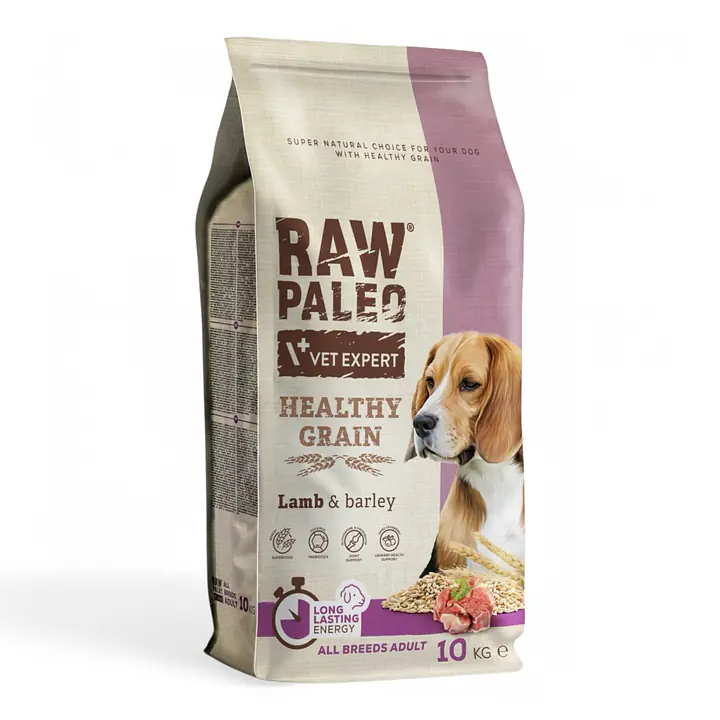 Vet Expert RAW PALEO HEALTHY GRAIN ADULT LAMB - Вес Упаковки: 10 кг, Вес Упаковки: 10 кг
