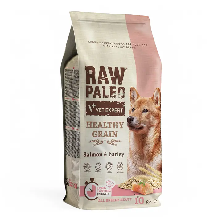 Vet Expert RAW PALEO HEALTHY GRAIN ADULT SALMON - Вес Упаковки: 10 кг