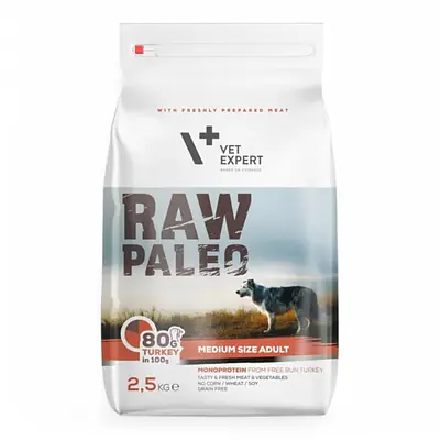 Vet Expert RAW PALEO adult medium turkey основное изображение