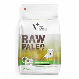 Vet Expert RAW PALEO puppy mini turkey - Вес Упаковки: 2,5 кг