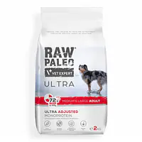 Vet Expert RAW PALEO ULTRA MEDIUM LARGE ADULT BEEF - Вес Упаковки: 2 кг