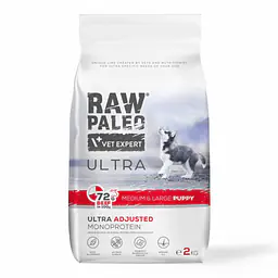 Vet Expert RAW PALEO ULTRA MEDIUM LARGE PUPPY BEEF - Вес Упаковки: 2 кг
