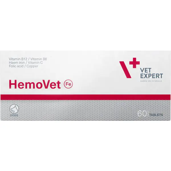 Vet Expert HemoVET, с кровяными продуктами свиней, 60 табл.