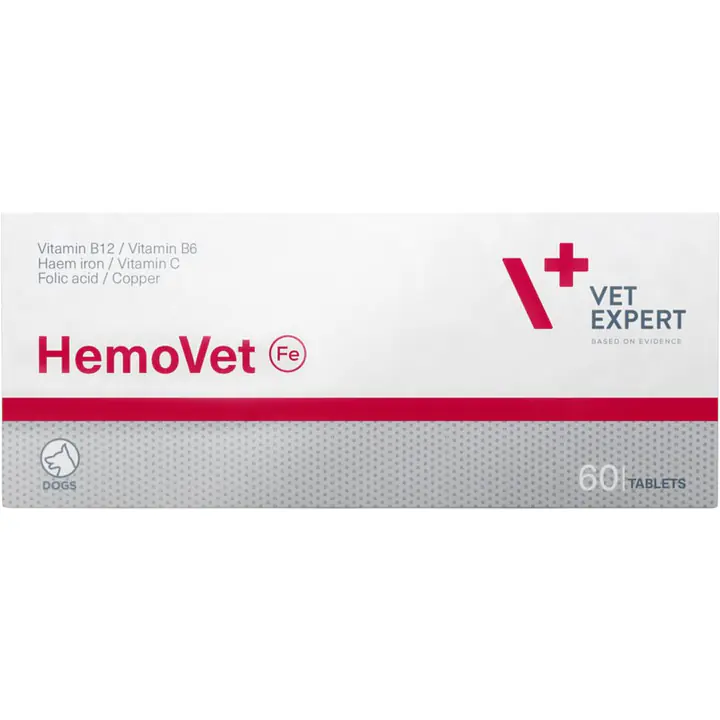 Vet Expert HemoVET, с кровяными продуктами свиней, 60 табл.