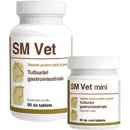 VetExpert SM Vet, с двойным силикатом алюминия и магния, 90 таблеток