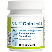 VetExpert VetCalm 40, с L-триптофаном, экстрактом валерианы и экстрактом мелиссы, 40 мини таблеток