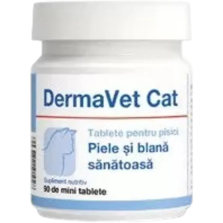 VetExpert DermaVet Cat 90, с жирными кислотами и витаминами, 90 таблеток