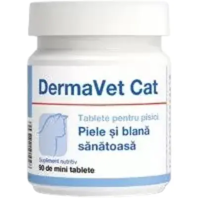 DOLFOS DermaVet Cat 90, с жирными кислотами и витаминами, 90 таблеток основное изображение