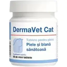 VetExpert DermaVet Cat 90, с жирными кислотами и витаминами, 90 таблеток