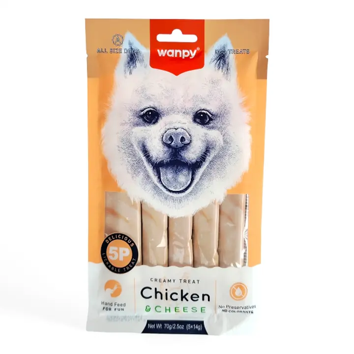 WANPY Кремовое лакомство с курицей и сыром, для собак - Master