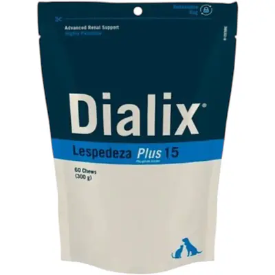 VetNova Dialix Lespedeza Plus 5, с леспедезой, 60 жевательных таблеток для малых пород основное изображение