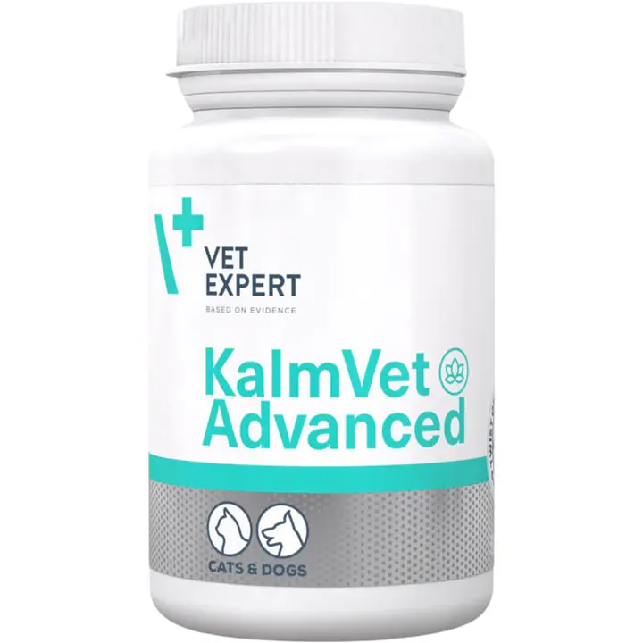 Vet Expert KalmVet Advanced, с L-Триптофаном, экстрактом валерианы и родиолы, 60 капсул