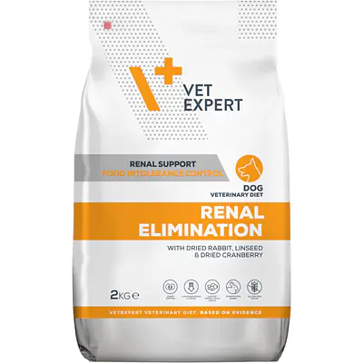 Vet Expert 4T VETERINARY DIET RENAL DOG ELIMINATION, с кроликом основное изображение