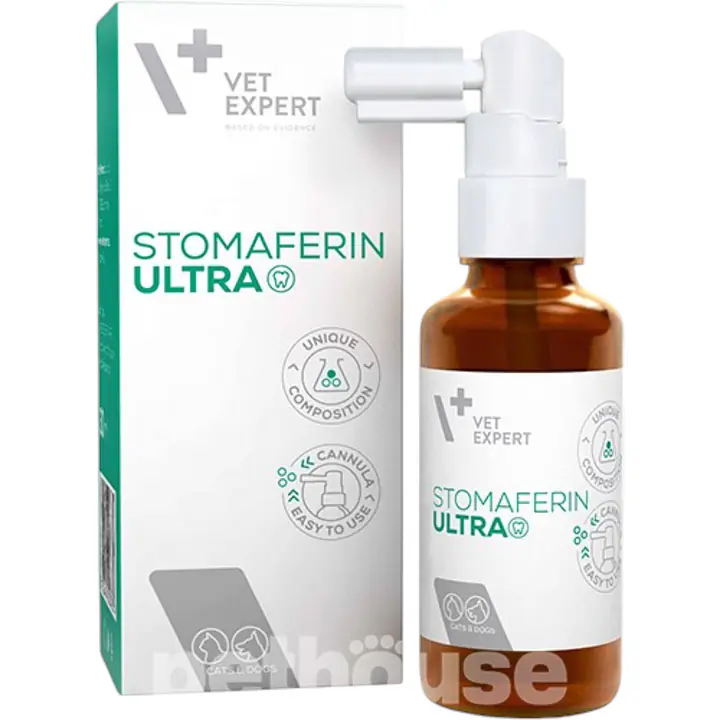 Vet Expert, STOMAFERIN ULTRA, гель для ухода за полостью рта 30 мл