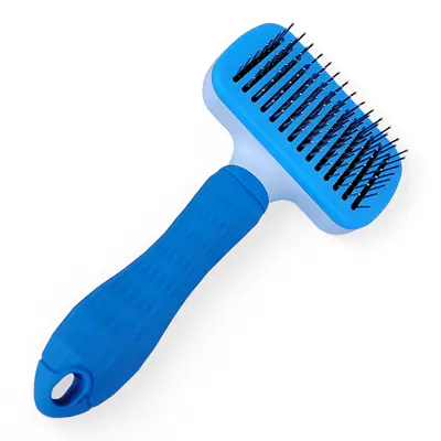 Пуходерка с прорезиненой ручкой, с кнопкой, прямоуг основное изображение