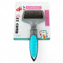 Пуходерка PET, 17х8 см, с прорезиненой ручкой, малая